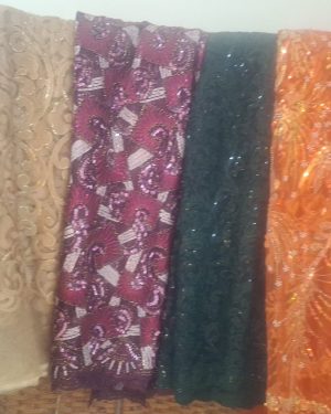 Assorted Lace & Sequin Fabric Bolts