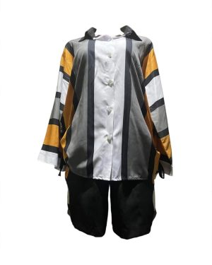 Striped Shirt & Shorts Set